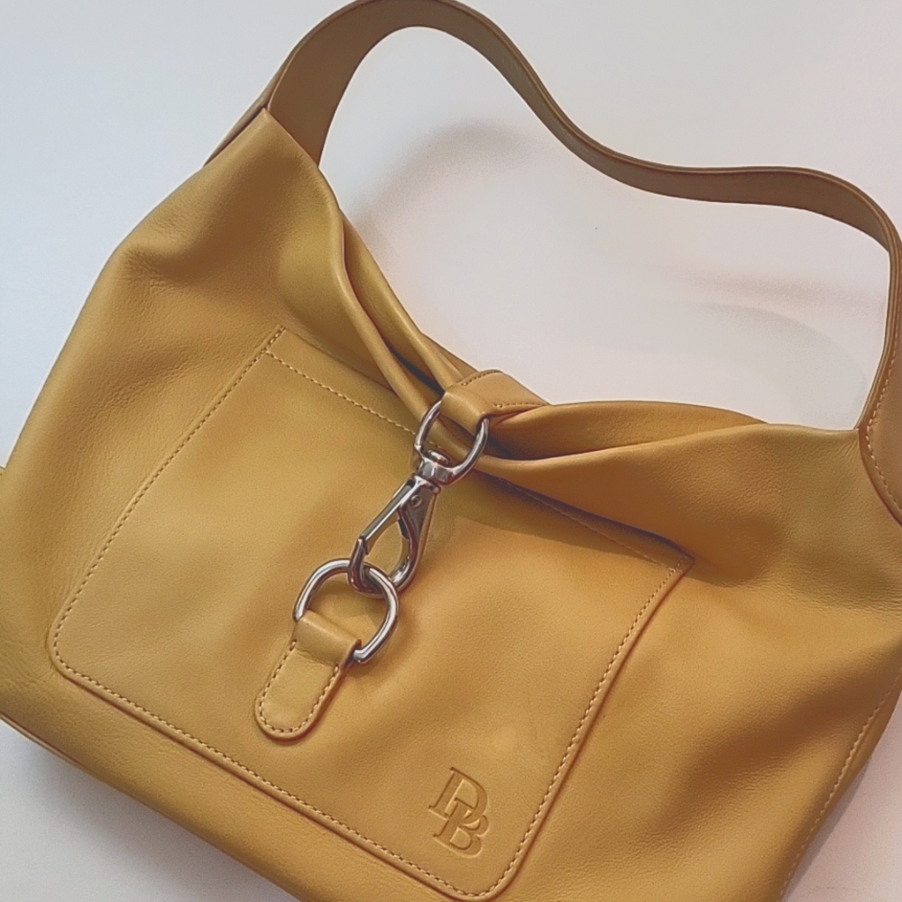 Dooney & Bourke Yellow Smooth Leather purse (with wallet)